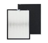 PUREBURG Replacement Filter Compatible with LEVOIT EverestAir Air Purifier Parts EverestAir-RF, 1-Pack H13 HEPA Activated Carbon For Air Clean Dust Odor 3-Stage Filtration