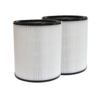 PUREBURG Replacement True HEPA Filters Compatible with Coway Airmega AIM Air Purifier Fan 2-in-1,2-Pack H13 3-Stage Filtration Activated Carbon
