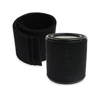PUREBURG True HEPA Filter Kit Compatible with GermGuardian AC4700 AC4700BDLX AC4711W AC4625 Air Purifiers,FLT4700 FLT47CB4 Filter M,H13 + 4 Activated carbon Pre-Filters Dust VOCs