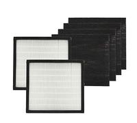 PUREBURG Type 113 Replacement Filter Set Compatible with Vax AP01 AP04 Air Purifier, H13 HEPA Activated Carbon Pre-Filters
