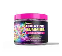 PureBurn Creatine Monohydrate Gummies - 3rd Party Tested to Contain 5,376,mg Creatine per Serving - 120 Gummies per tub - Taste Approved Food Supplement (Sour Candy Fizzers)