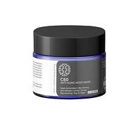PureC60OliveOil Carbon 60 Anti-Aging Moisturiser 50ml with Hyaluronic Acid, Vitamins B + C + E & CoQ 10 for Men & Women Made With Organic Ingredients - From The Leading Global Producer
