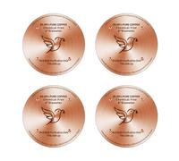 Purecopper Bird Bath Copper Disk,0.6mm Thick Reinforced 99.99% Pure Copper 4 Point Support Bird Bath Purification Tray,The Edge Processing is Burr-Free, Suitable for Outdoor Bird Baths (2)