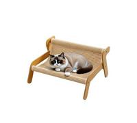Purecopper The Claw Lounge，Upgrade New Sisal Cat Chair，2-in-1 Cat Scratch Pad and Lounger，Wear-Resistant Scratching Pad Lounge Chair，Leisure Wave Design Pet Seat (L:24.4in)