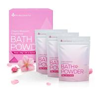 Purecrafts Silky Jelly Bath Powder - Cherry Blossom Fragrance | Transforms Water into Smooth Slip-Feel Soak | Relaxing Spa Bath Experience | Made in Japan | 3 x 55g Sachets