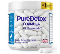 PureDetox® Liver Cleanse Detox & Repair with Milk Thistle, Glutathione & NAC - Liver Support Supplement for Liver Health & Energy - Powerful Detox for Gut & Body Vitality - Fast Program 1 Month