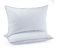 puredown Pillows King Size Set of 2, Soft Polyester Fabric Bed Pillow for Sleeping, Goose Feather Down Pillows, Hotel Bed Pillow 2 Pack