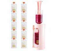 Puree Squeezer - Fruit Vegetable Yogurt Squeeze Station, No Squeeze Pouch Holder, 10 Spout Bags Included | Station for Smoothies Snacks Feeding Travel Lunch Prep Outdoors Refreshment