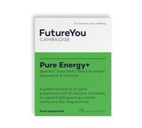 PureEnergy+ Multivitamins Nutritional Supplements - Vitamin B2 and Iodine Supplement - 28 Day Supply - Capsules to Support Fatigue and Tiredness - Food Supplements by FutureYou Cambridge