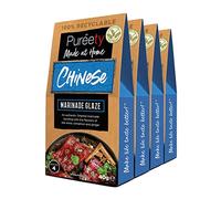 Pureety | GLUTEN FREE Chinese Marinade Glaze | Restaurant quality meals made at home | 4 x 40g packs