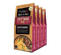 Pureety | GLUTEN FREE Cottage Pie Recipe Seasoning | Restaurant quality meals made at home | One pack serves four | x 4 packs
