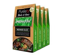 Pureety | GLUTEN FREE Garden Mint Marinade Glaze | Restaurant quality meals made at home | 4 x 40g packs