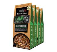 Pureety | GLUTEN FREE Lamb Casserole Recipe Seasoning | Restaurant quality meals made at home | One pack serves four | x 4 packs