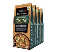 Pureety | GLUTEN FREE Moroccan Tagine Recipe Seasoning | Restaurant quality meals made at home | One pack serves four | x 4 packs