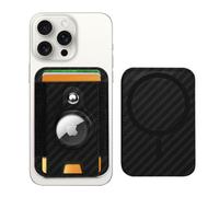 PureGear Mag AirTag Wallet, Magnetic Wallet with Protective AirTag Holder for iPhone 17/16/15/14/13/12 Series, MagSafe Compatible, Hold Up to 8 Cards, Slim Minimalist, AirTagNot Included(Carbon Fiber)
