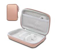 PureGear Travel Organizer Pouch, Electronic Accessories Carry Case, All-in-One Storage Bag for Chargers, Cables, Power Banks, Earbuds and More, Perfect for Travel and On-the-Go (Rose Gold)