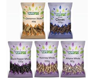 Puregro Authentic Gourmet Whole Spice Selection (Pack of 5)