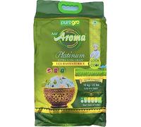 Puregro Basmati Rice 10kg | Platinum Extra Long Grain Basmati | Aroma | 1121 Basmati | Real Taste of Basmati | Premium Quality.