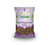Puregro Black Pepper Fine 100g | PACK OF 1 | Premium Quality | Kali Mirch | Mary Powder |100% Natural |Ground Pepper Corn | Premium Quality Product By Puregro.
