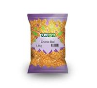 Puregro Chana Dal 1.5kg (PACK OF 1) | Split Gram Without Husk | Split Chickpeas | Bengal Gram | Premium Quality.