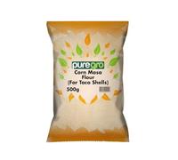 Puregro Corn Masa Flour | Premium Quality | Ideal for Taco Shells | Coarse in Texture | Versatile Use For Taco Shells | Authentic Corn Flavour | Pack of 1 | Weight 500g