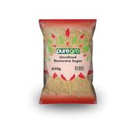 Puregro Demerara Sugar | Premium Golden Cane Sugar | Perfect for Baking & Beverages | For Everyday Use | Crystals For Tea, Coffee & Desserts | Rich, Golden Brown Sugar | Weight 650g | Pack of 1
