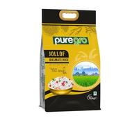 Puregro Jollof Basmati Rice 10kg | Premium Long Grain Rice for Authentic West African Jollof | Non-Sticky, Fragrant & Fluffy Texture | Easy to Cook | Perfect for Parties