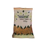Puregro Lemon Pepper 100g | PACK OF 1 | Ground Blend Premium Quality | Lemon Seasoning | Pimienta Limon.