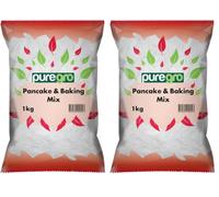 Puregro Pancake & Baking Mix 1kg | All-Purpose Mix for Pancakes, Waffles and Baking | Easy to Use and Convenient | Ideal for Breakfasts, Desserts and Home Baking | Pantry Staple (Pack of 2)