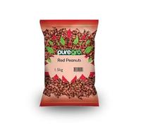 Puregro Red Peanuts 1.5kg (PACK OF 1) | Mani Roj | Red Skin Peanuts | Raw Whole Skinned Peanuts | Premium Nuts.