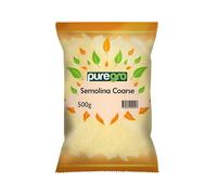 Puregro Semolina Coarse | Premium Quality | Semolina Coarse | 100% Natural | Versatile Use | Ideal For Baking | Healthy Addition To Your Diet | Perfect For Home Cooking | Weight 500g | Pack of 1