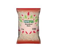 Puregro Standard Oats 1kg | Rolled Oats | Ideal for Porridge, Breakfast and Baking | Suitable for Everyday Cooking and Recipes