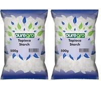 Puregro Tapioca Starch | Premium Quality | Smooth and Fine Texture | Ideal for Cooking, Baking and Thickening | Tapioca Flour | Pack of 2 | Weight 500g