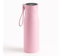 PureHalo UV Self-Cleaning Smart Water Bottle, 500 ml Vacuum Insulated 12-24h Hot & Cold, Temperature Display (°C), Hydration Reminder, 316 Stainless Steel, Leakproof, USB-C Rechargeable, IPX7 (Pink)