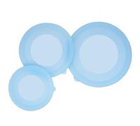 PUREKRA 3 Pack Silicone Replacement Lids for OXO Good Grips Stainless-Steel Mixing Bowls, See-Through Transparent Silicone, Dishwasher & Microwave Safe