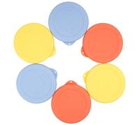 PUREKRA 80mm Silicone Lids for Weck Jars，6 Pack Reusable Silicone Covers Replacement Lids for Weck Jars, Microwave & Dishwasher Safe, Fits Models 976, 900, 908, 996, 901