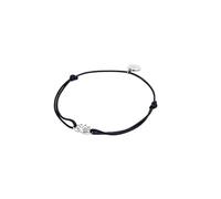Purelei Awesome Women's Bracelet with Lotus Pendant, Filigree Cotton Bracelet, Adjustable Size, Delicate Friendship Bracelet, Jewellery Gift for Women, Subtle Layering Bracelet