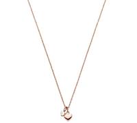 Purelei® Brave Necklace (rosegold) - 18K Gold plated stainless steel jewelry - Waterproof chain with heart pendant - 20 to 22 inch adjustable length - Fashion jewelry for your individual look