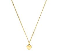 Purelei® Heart Charm Necklace (gold) - 18K Gold plated stainless steel jewelry - Waterproof chain with pendant - 50 to 55 cm adjustable length - Fashion jewelry for your individual look