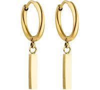 PURELEI® Huli Hoop Earrings - 18K Gold plated stainless steel jewelry - Water-resistant earrings for women - 0.61 inch diameter - Fashion jewelry for your individual look