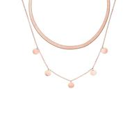 Purelei Ilalo & Kalea Chain Set - 2 Piece Jewellery Set with Snake Choker and Coin Chain - Stainless Steel, Waterproof, Adjustable Lengths 35-45cm - Gold/Silver/Rose Gold, 45 cm, Stainless Steel