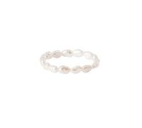 Purelei® Pearly Ring (White), Elastic Women's Waterproof Pearl Ring with Keshi Beads, Elegant Gift for Women, Various Sizes, Non-Precious Metal