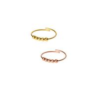 Purelei Shade Anxiety Ring - Fidget - New Generation - Women's Durable Stainless Steel Ring - Waterproof Rings - Adjustable Sizes Available - Women's Jewellery, S/M, Stainless Steel, No Gemstone