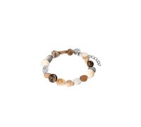 Purelei Sunrise Bracelet - Gemstone Bracelet with Aquamarine, Citrine, Amazonite and Sunstone - Stainless Steel 18K Gold Plated - Women's Jewellery 17 - 20 cm - Pastel Boho Bracelet, Eine Grösse