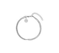 Purelei Timeless Bracelet - Double breasted bracelet with various chain styles, waterproof and adjustable, stainless steel, 14K gold plated with 18K rose gold or silver, Eine Grösse, Stainless Steel