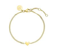 Purelei Tiny Heart Bracelet - Fancy Bracelet with Heart Pendant | Stainless Steel 18K Gold Plated, Silver, Rose Gold | Adjustable Length