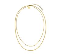 Purelei Two Layer Necklace for Women - Waterproof Adjustable Stainless Steel Chain, Elegant Simple Design, Layered Jewelry Gift, 40-45cm Length, Tarnish Resistant
