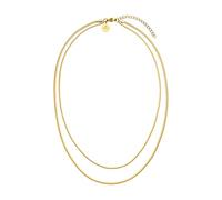 Purelei® Two Layers Necklace (gold) - 18K Gold plated stainless steel jewelry - Waterproof chain with two layers - 16 to 18 inch adjustable length - Fashion jewelry for your individual look