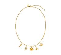 Purelei® Underwater World Women's Stainless Steel Necklace Waterproof Nautical Pendant Necklace Adjustable Length 40-45cm, Stainless Steel, Crystal