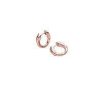 Purelei Vintage Love Hoop Earrings, Waterproof | Textured Hoops with Aloha Pattern Made of Stainless Steel & 14K / 18K Gold Plated | Organic Vintage Look with Ring Closure, Normal, Stainless Steel